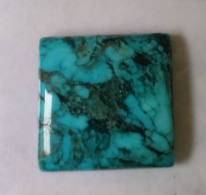 23.75 Ct. Square Cabochon Cut Natural Turquoise Loose Gemstone Gift for Birthday