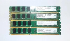 Apacer 8 GB (4x2GB) DDR3 78.A1GDE.42F0C PC3-10600 CL9 Low Profile #307117 - Bild 1 von 2