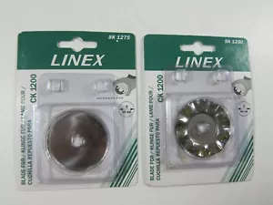 LINEX SK1250 Wave & SK1275 Perforated 45mm Rotary Blades for Linex CK1200-NEW - Picture 1 of 5