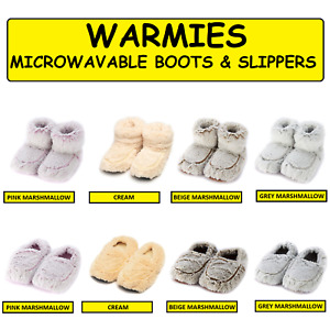 Microwavable Plush Warm Comfort Slippers & Boots Children Adult Cozy Winter 