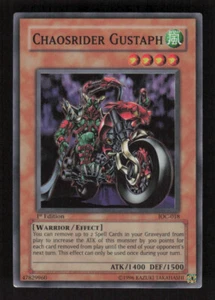 Yugioh Chaosrider Gustaph IOC-018 1° Edizione NM Super Rara - Foto 1 di 2