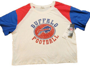 NWT 47 Brand Women's Buffalo Bills Stage T-Shirt Sandstone Color Size XL