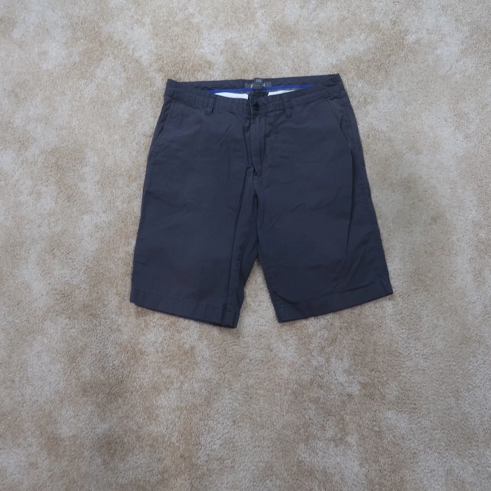 Pantalones Cortos Chinos Kenneth Cole Reaction Para Hombre 31 Bolsillos Frontales Planos Algodón Gris Foto 1 de 4