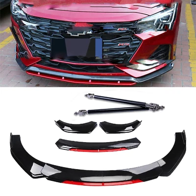 Front Bumper Lip Chin Spoiler Splitter Glossy Black For Chevrolet Traverse Foto 1 de 4