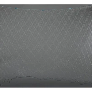 6ft Depth Multi-size Mesh White 3 Layers Fish Gill Sink Net Angling Tackle 100ft - Picture 1 of 12