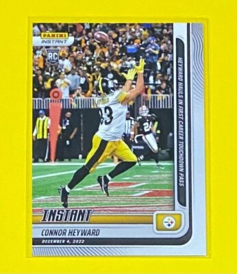2022 Panini Instant Connor Heyward ROOKIE CARD 1/165 SP Steelers #128 RC 🔥 - Image 1 of 2