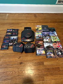 Working Atari Jaguar CD with Console + near complete cd library