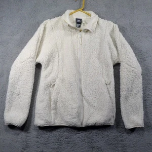 Chaqueta Sherpa Champion Cremallera Completa Blanca Para Mujer Talla Mediana Peluche Pila Profunda - Imagen 1 de 9