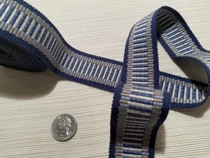 SCHUMACHER 6333 Litchfield Braid Delft 100% Rayon Border Trim $125 Retail*   BTY - Picture 1 of 22