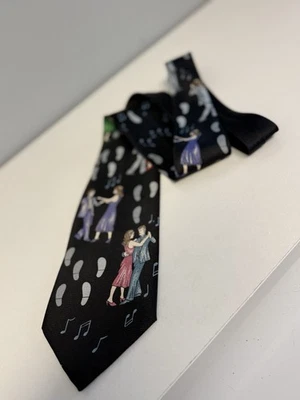 Corbata de música de hermanos de colección arte de baile swing D19 Foto 1 de 4
