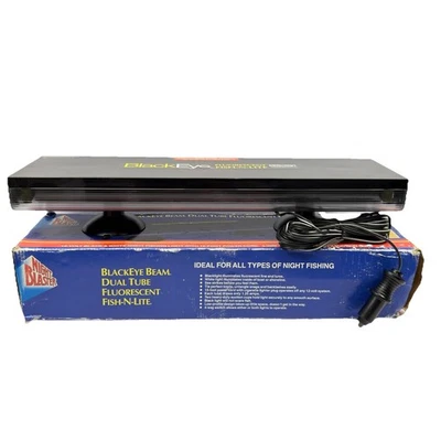 NIGHT BLASTER BlackEye Beam Doble Tubo Fluorescente Fish-N-Lite 12V Probado Funciona Foto 1 de 4