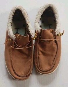 Yellowstone Hey Dude Women's Canvas Shoes by Wendy Beth Size 10 - Picture 1 of 6