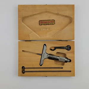 Starrett No. Vintage Micrómetro de profundidad interior 440-A con caja de madera original - Imagen 1 de 13