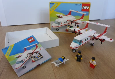Lego 6356 Rettungs-Flugzeug vollständig mit Box und Anleitung - Bild 1 von 4