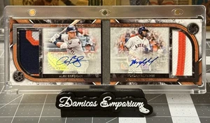 Topps Momentous Material Dual Jumbo Patch Auto Alex Bregman / Yordan Alvarez 4/5 - Picture 1 of 2