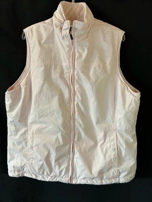 Women's Izod Performx Reversible Two in One Vest Pale Pink XL Style 8738 Winter - Image 1 of 4