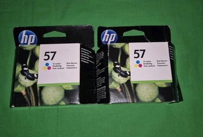 HP 57 tricolour X 2. Brand new sealed (2015) - Image 1 of 4