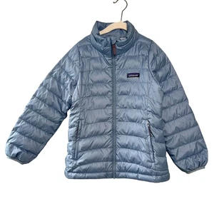 Patagonia Daunen Pullover Jacke Mädchen S 7-8 hellblau Puffer Wintermantel warm - Bild 1 von 7