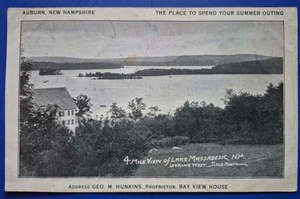 Auburn, NH. 4 Mile View of Lake Massabesic - 1910s Postcard - Picture 1 of 2