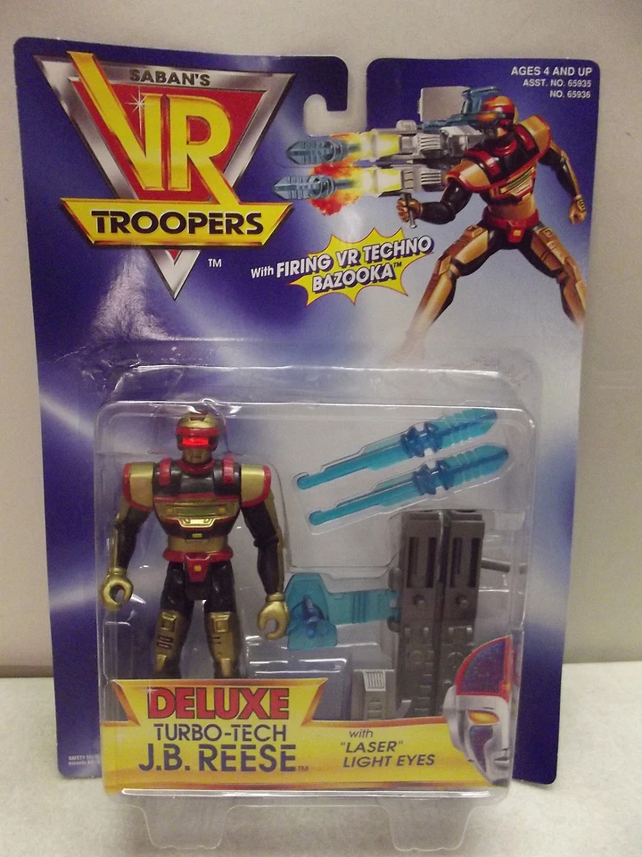 VR Troopers JB Reese Deluxe Turbo Tech Action Figure by Kenner 1994 Saban