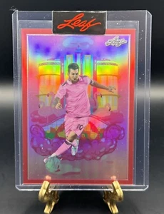 2023 LEAF METALLIC IMAGINATIONS Miami LEO LIONEL MESSI RED SP 97/199 - Bild 1 von 2