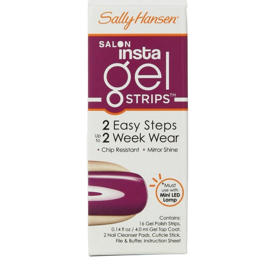 Punch Drunk - Tiras de gel Sally Hansen Insta estampado rosa/púrpura sólido Foto 1 de 1