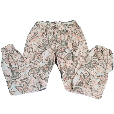 Merrell women Floral Joggers Pants lightweight zip pockets wick summer new sz 4 - Image 1 of 4