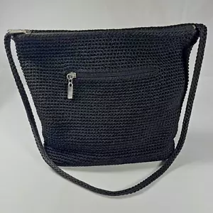 The Sak gehäkelte Schultertasche/Geldbörse schwarz - Bild 1 von 5