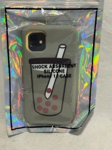 Bubble Tea iPhone 11 Case - Silicon, Shockproof - NEW - FAST SHIPPING - Picture 1 of 1