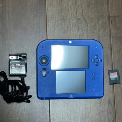 Nintendo 2DS gaming console Mario w/charger Free Shipping Tested Japanese - Image 1 of 4