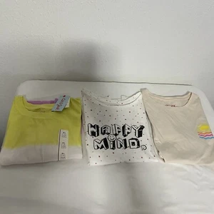 Girls Bundle of (3) T-Shirts Size XL (14-16) Multi Color Cat & Jack / Old Navy - Picture 1 of 9