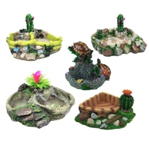 Artificial Reptile Water Basin Creative Pets Feeding Plate Horned Frog - Picture 1 of 19