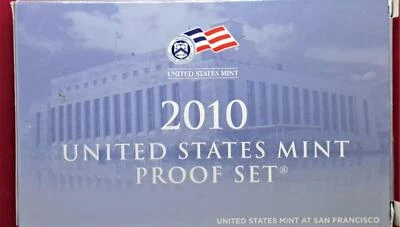 2010 U.S. Mint Clad Proof Set - Original Box & COA - 14 Coins - SF- FREE SHIP - Image 1 of 4