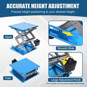 LABALPHA Lab Lift Tables 10x10cm ifting Stand Platform Lab Jack Scissor Stand X2 - Picture 1 of 3