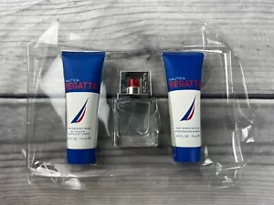 Nautica Regatta Gift Set 2.5oz Body Wash/Post Shave Soother/ Eau De Toilette 1oz - Picture 1 of 4