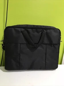 Dell 16" computer Laptop BLACK Padded Carrying Case Shoulder Messenger Bag - Picture 1 of 8
