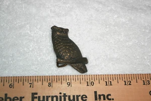 1978 © BBB Bar on Buckle Solid Brass Owl Shaped Womens Belt Buckle - Picture 1 of 6