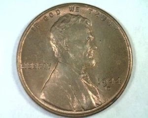 1944-D LINCOLN CENT PENNY CHOICE / GEM UNCIRCULATED RED / BROWN ORGINAL 99c SHIP - Bild 1 von 2