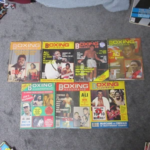 Boxing Illustrated Lot of 7 Ali Marciano Joe frazier Leon Spinks - Picture 1 of 5