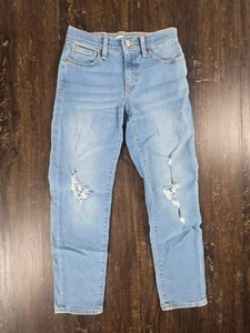 Old Navy Karate Slim Blue Denim Jeans Adjustable Waist Kids Size 10 Boys Girls - Picture 1 of 7