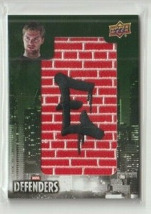 Marvel Defenders Patch Trading Card #DC-IF1 Finn Jones as Iron Fist