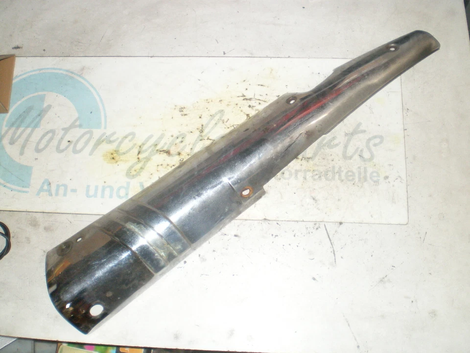 Cubierta de escape BMW K100, K 100 (V2) cromado con daños Foto 1 de 1