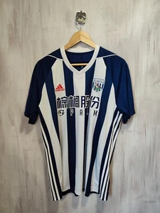 West Bromwich Albion 2017 2018 home Sz L Adidas football shirt jersey soccer kit - Picture 1 of 7