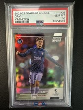 Topps Chrome Gavi Image Variation PSA 10 FC Barcelona Rookie Rc