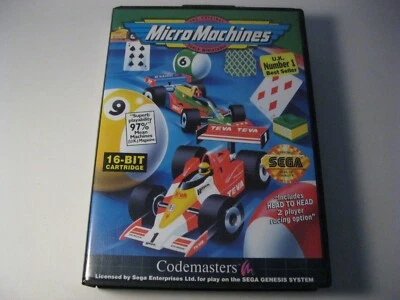 Micro Machines Sega Genesis complete with Poster and registration card - Image 1 of 3