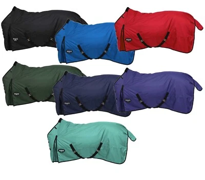 TOUGH 1 Winter Horse Turnout Blanket - 600D - 250 Grams - 69" to 84" - 7 Colors - Tough1