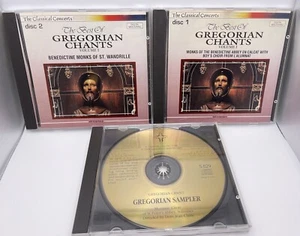 The Best of Gregorian Chants Vol 1 Disc 1 & 2 Plus Gregorian Sampler CD 3 CD Lot - Picture 1 of 6