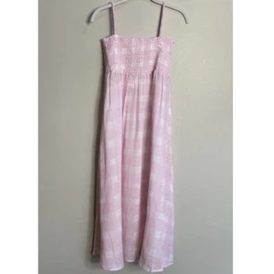 NWT Solid & Striped Cloud Pink Printed Linen Gauze The Willow Skirt Dress Medium - Picture 1 of 9