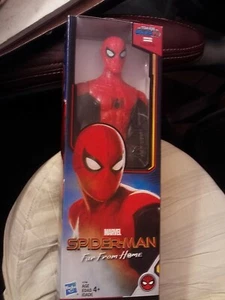 2018 HASBRO~MARVEL~FAR FROM HOME~RED/BLACK SPIDER-MAN~12" ACT FIGURE~NIB~TITAN - Picture 1 of 3