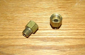 1955 56 57 CHEVY POWERGLIDE TRANSMISSION COOLING LINE BRASS FITTINGS * USA MADE - Picture 1 of 3